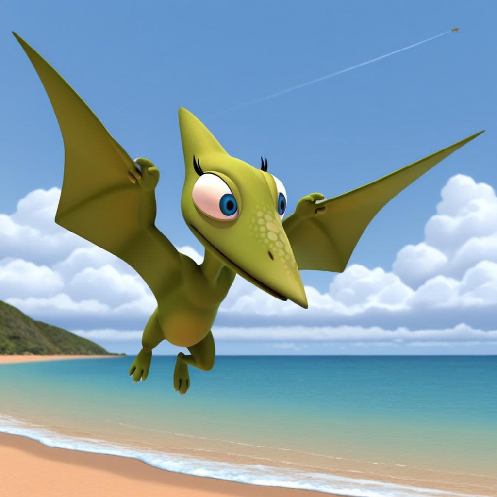Buddy and Tiny Pteranodon (Dinosaur Train)