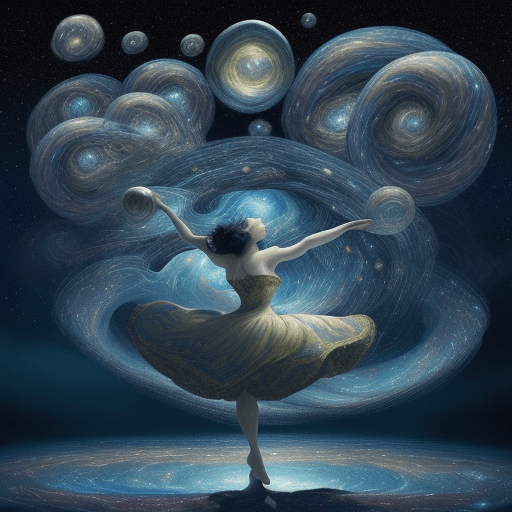 AI generated: high quality, highly detailed, Imagine a dreamlike scene blending the swirling cosmic colors of Vinc...