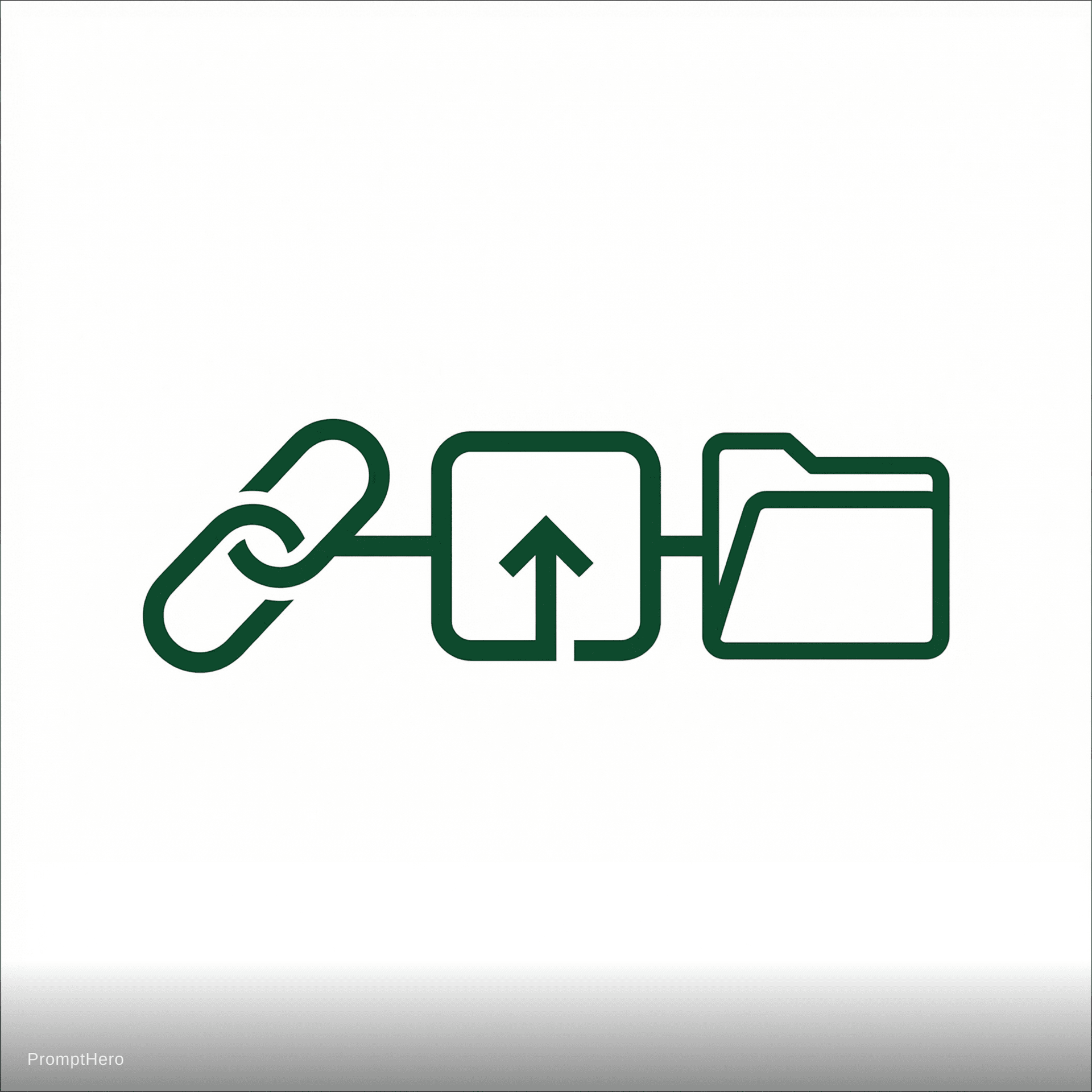 AI generated: The logo with White Background presents a minimalist and elegant design, featuring a stylized repres...