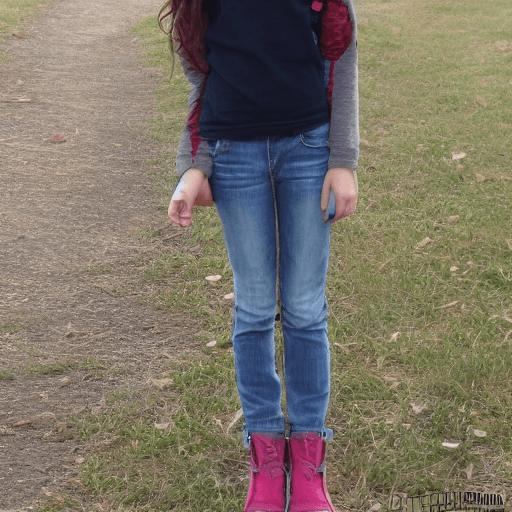 AI generated: cute american teenager petite