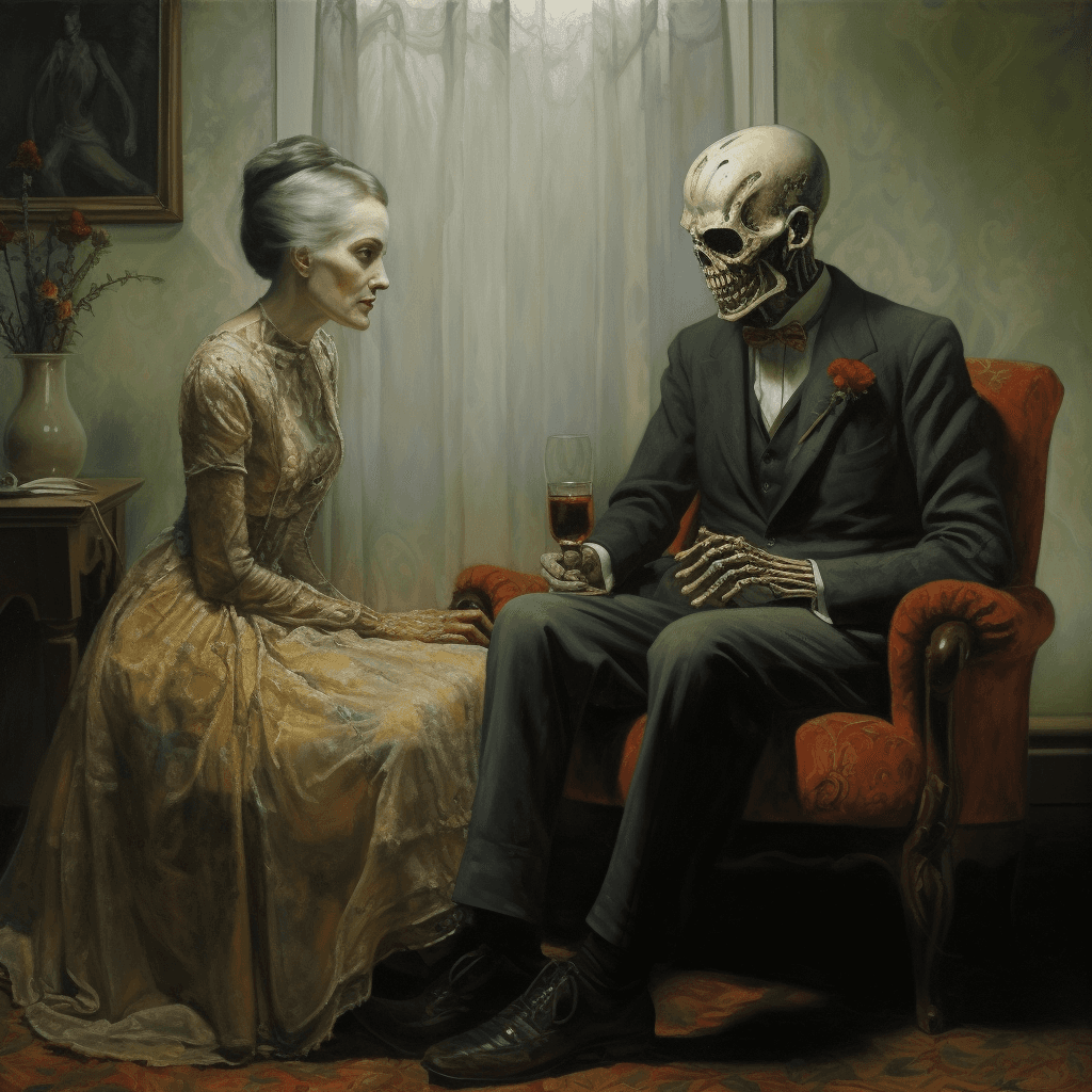 AI generated: His wife had left him long ago For someone without skin