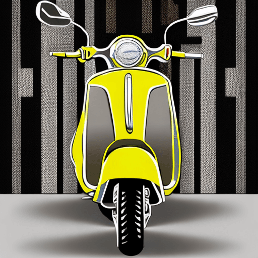 AI generated: A modern, captivating design that features the phrase "Just A Boy Who Loves Scooters" in a bold, eye...