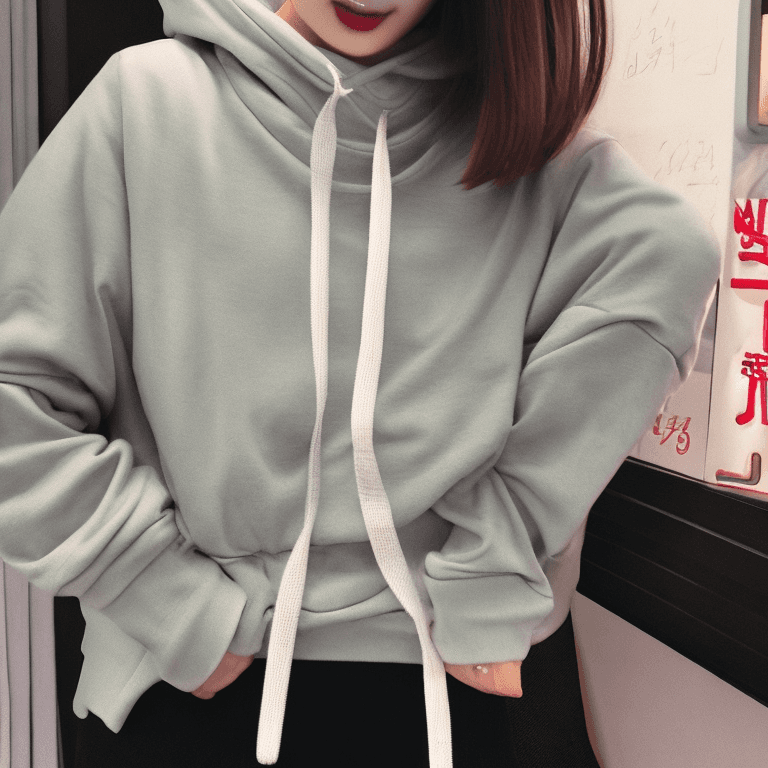 AI generated: 1 girl, beautiful Korean girl, (Cute Loose Bob hair), (wearing a cropped hoodie, capri sweatpants:1....