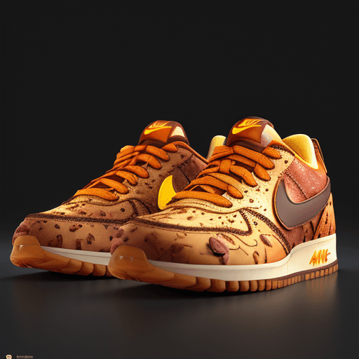 AI generated: 404 error made of dried fruit skins, 3d render, bright colours, clean composition, beautiful artwork...
