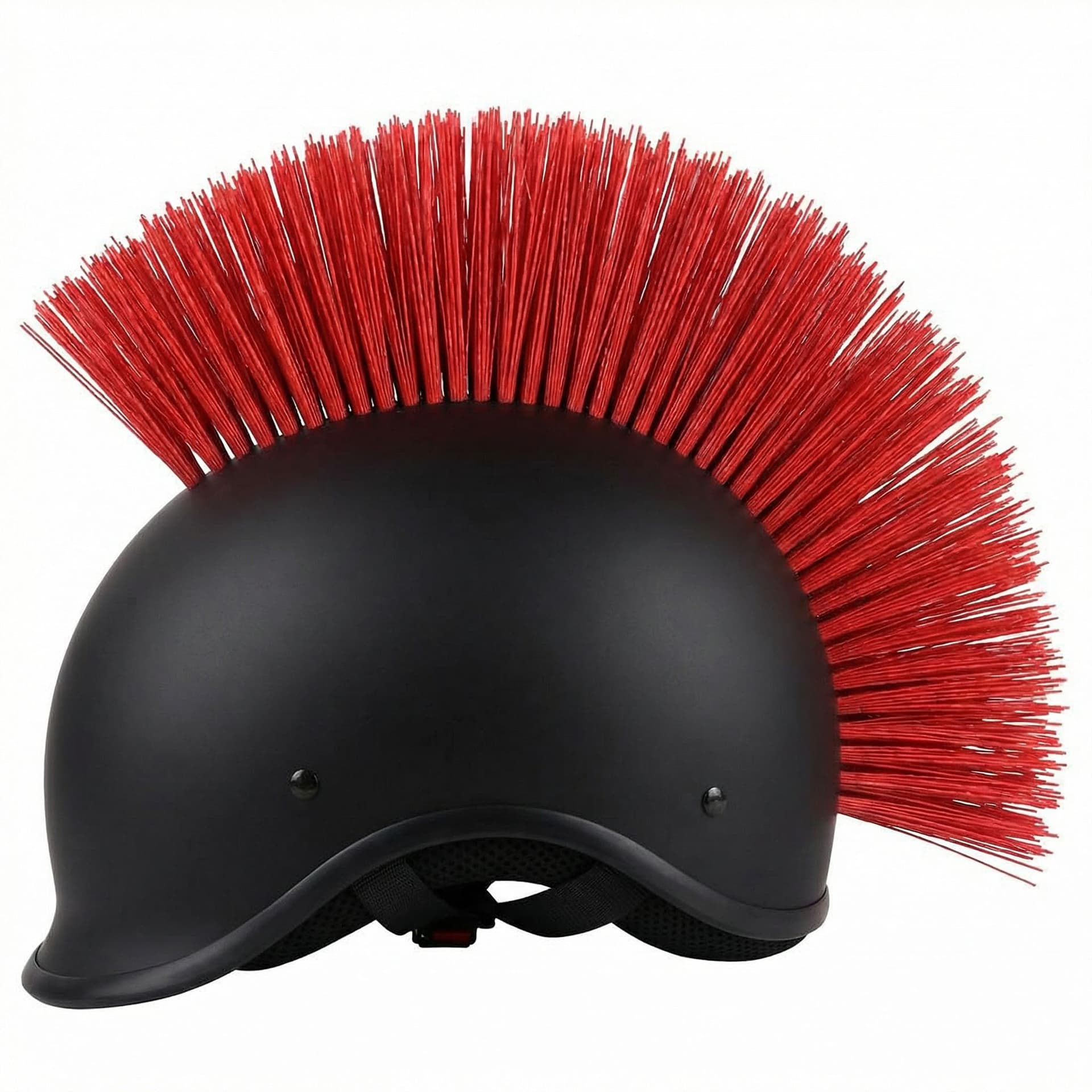 AI generated: Make the mohawk of the helmet taller 