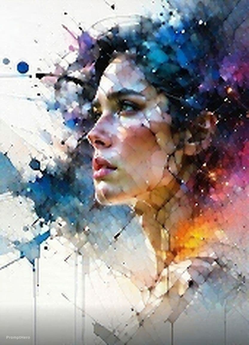 AI generated: poster of warrior princess| standing on hill |centered| key visual| intricate| highly detailed| brea...