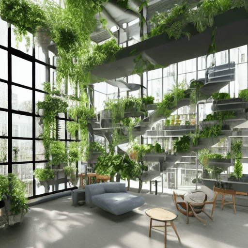 AI generated: High resolution photography interior design, fruit shop factory atmosphere
vertical farming, hydropo...