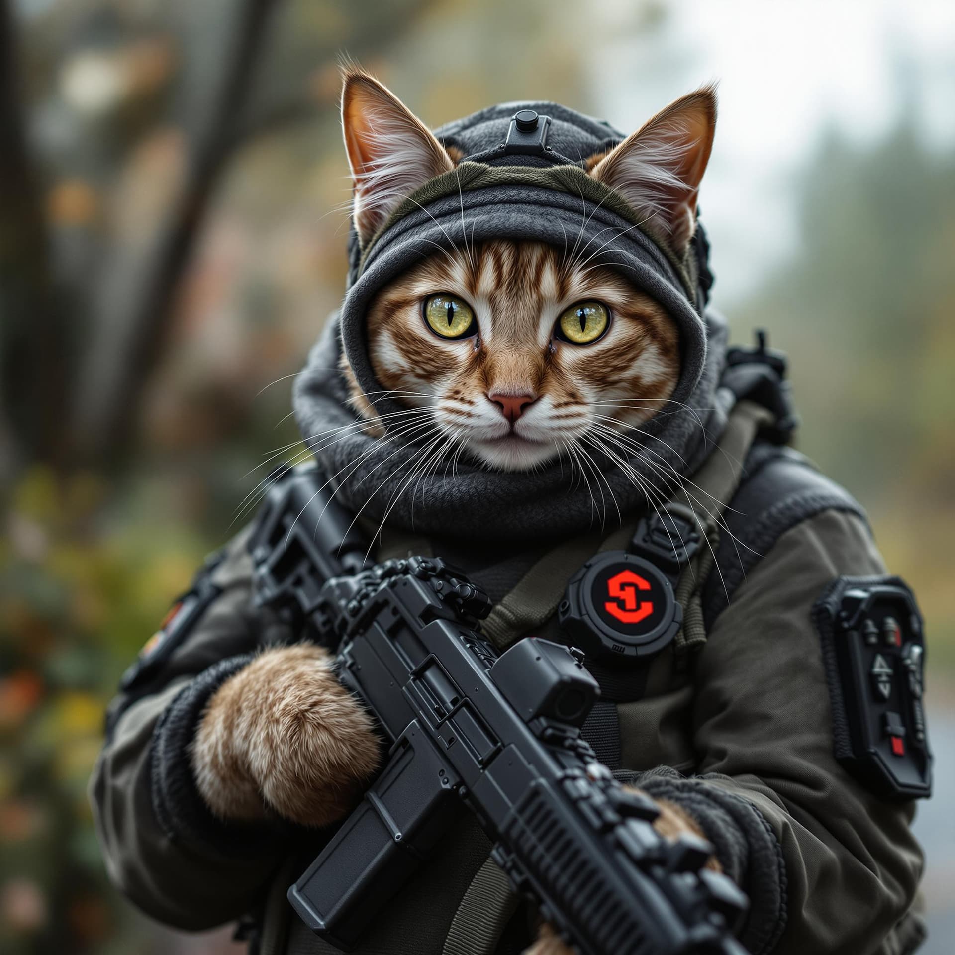 AI generated: cat special forces