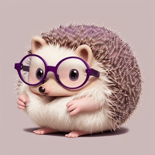 AI generated: The hedgehog from "Smeshariki" is an adorable creature with a rounded body in a soft pinkish-peach c...