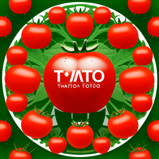 AI generated: A logo made of tomatoes