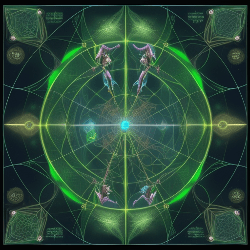 AI generated: inter dimensional machine elves navigating through the complex geometry of the web of life