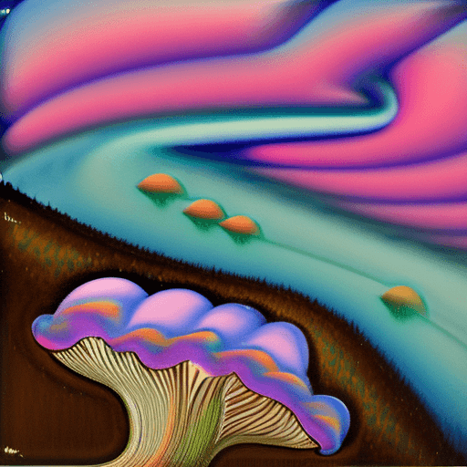 AI generated: In a surreal dreamscape, an endless expanse of pastel skies stretches overhead. Wisps of cotton cand...
