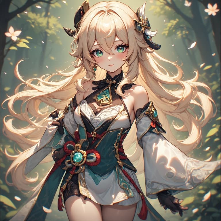 AI generated: Overall, it's an absolute wovens from Genshin Impact. waifu character portrait, 1girl, very high res...
