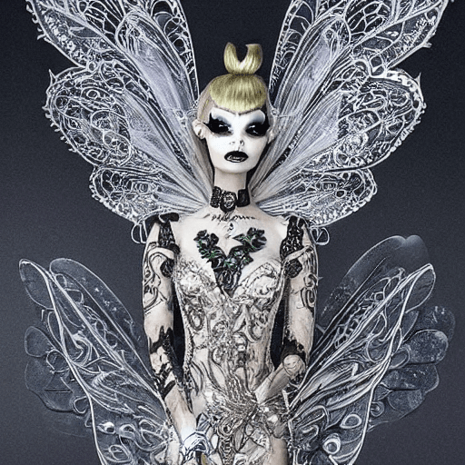 AI generated: """full body, intricately detailed tinkerbell, tattooes cheshire cat face intricately detailed with ...