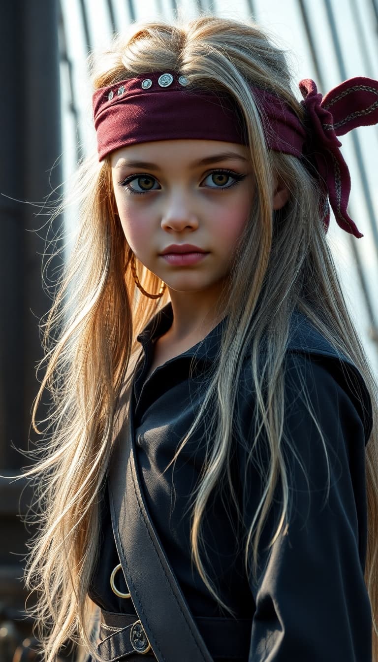 AI generated: a professional photo of a exceptionally of the most beautiful girl in the world, (age 11), Safiya (f...