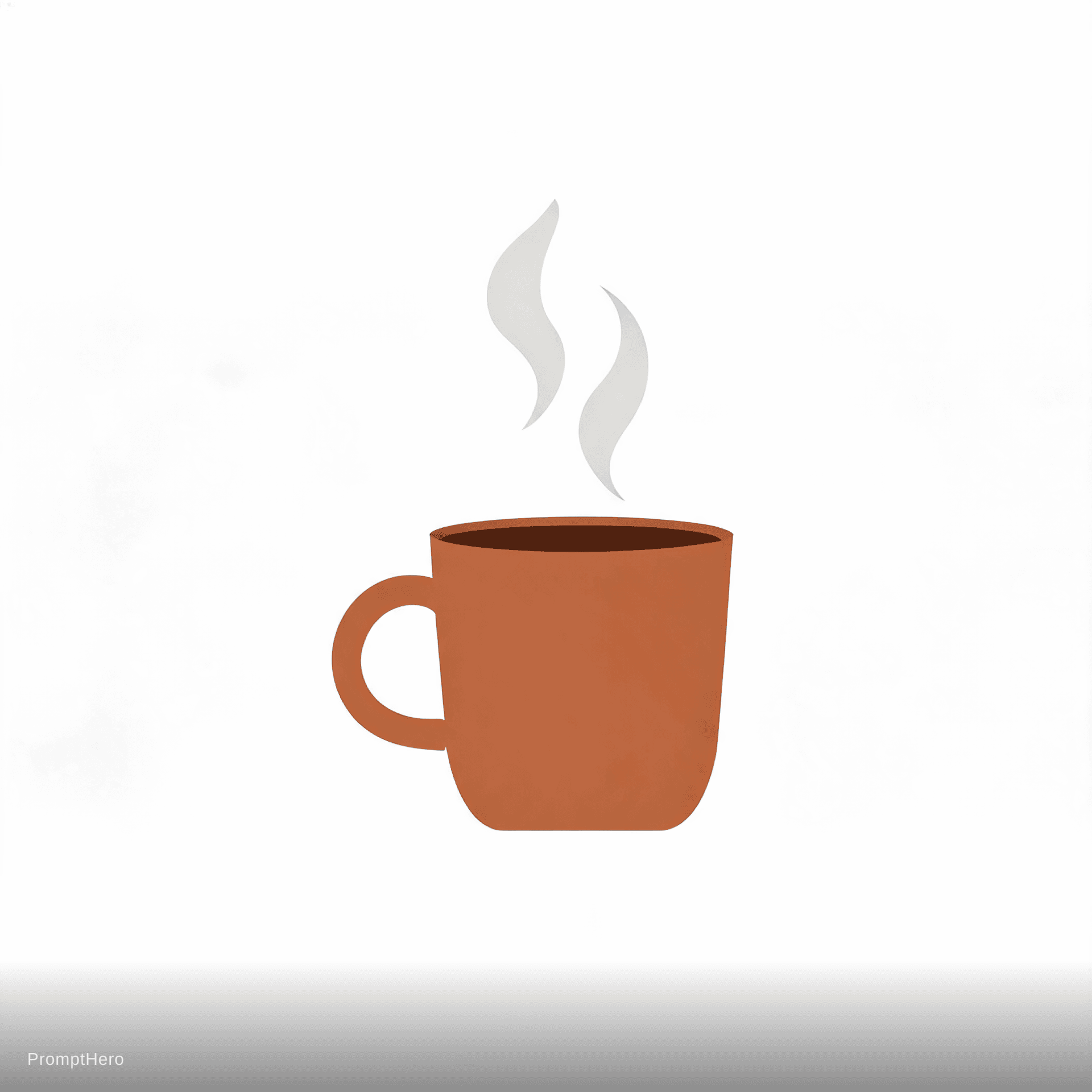 AI generated: Artisan coffee shop, steaming cup, earth tones, cozy and warm feeling