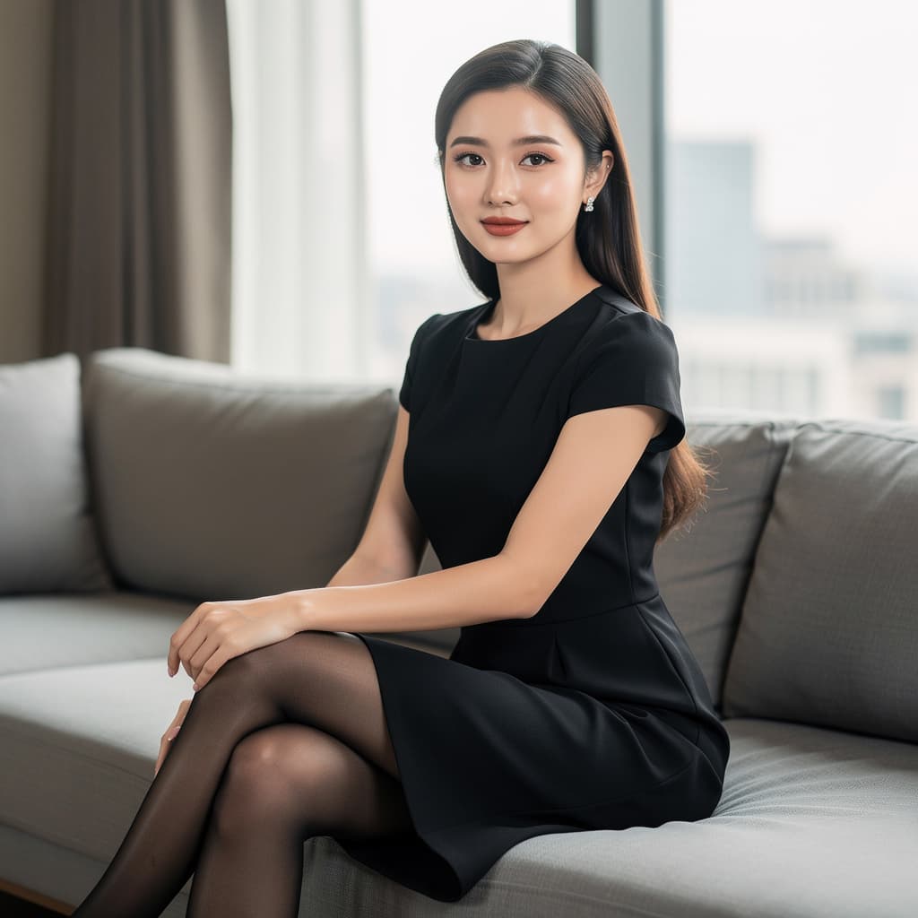 AI generated: 亚洲美女开档丝袜