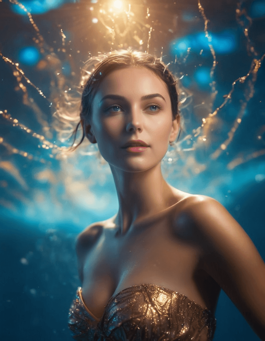 AI generated: best quality, 4k, highres, masterpiece, ultra-detailed, realistic, girl with messy short hair, magic...