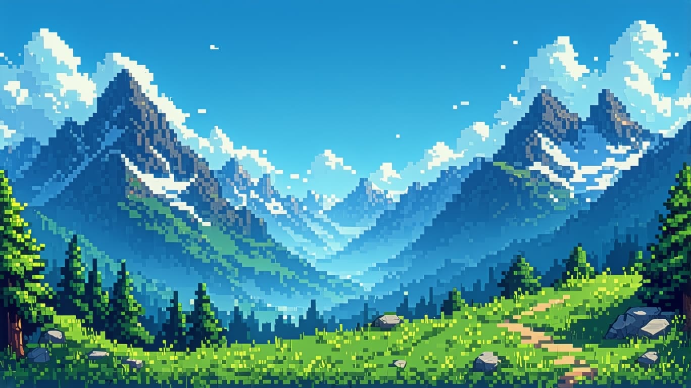 AI generated: immagine che deve fare da sfondo per un videogioco a scorrimento orizzontale 2D, cerca di usare una ...