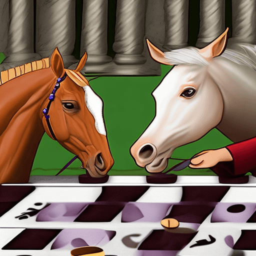AI generated: Imagen de tablero de ajedrez con doble ataque moviendo del caballo