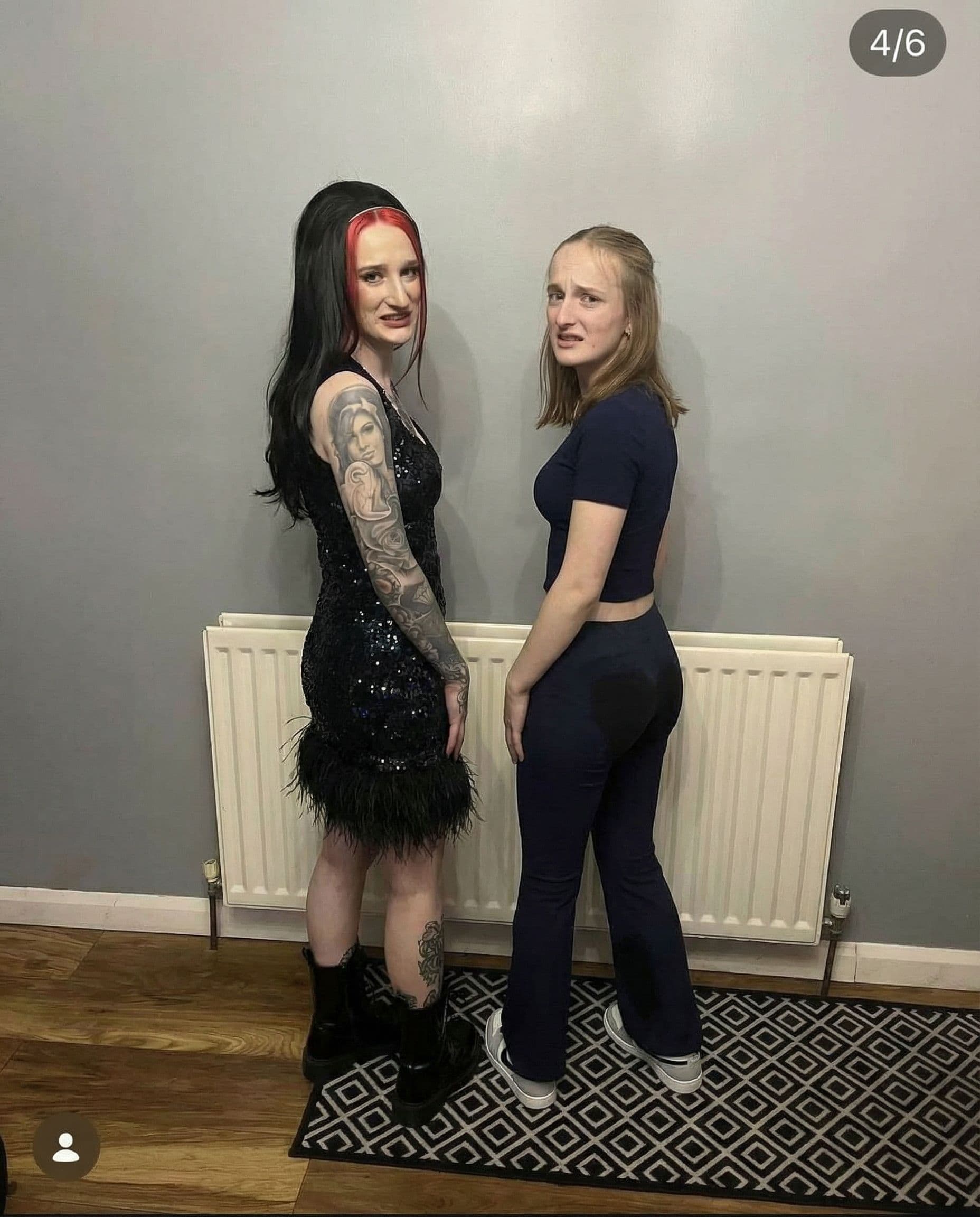 AI generated: make these girls do a long hard poop in their pants 