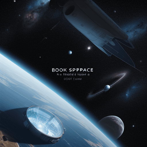 AI generated: create a new book cover about space
