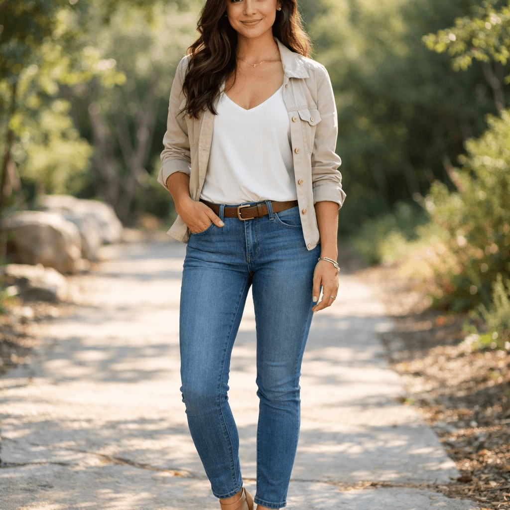 AI generated: portrait of a woman, full body
