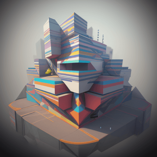 AI generated: geometric art, colorful, Octane Render wide-angle lens concept art extra detailed geometric, shapes,...