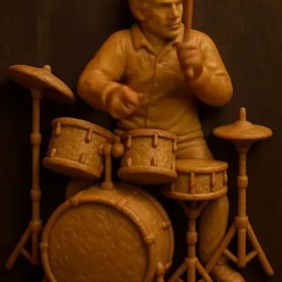 AI generated video: animate playing the drums