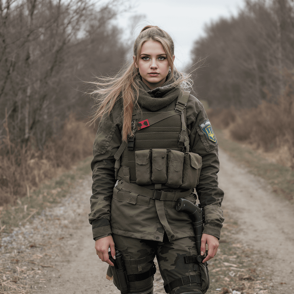 AI generated: A casual photo of A photo realistic of a exceptionally beautiful Ukrainian tween girl, long hair, in...