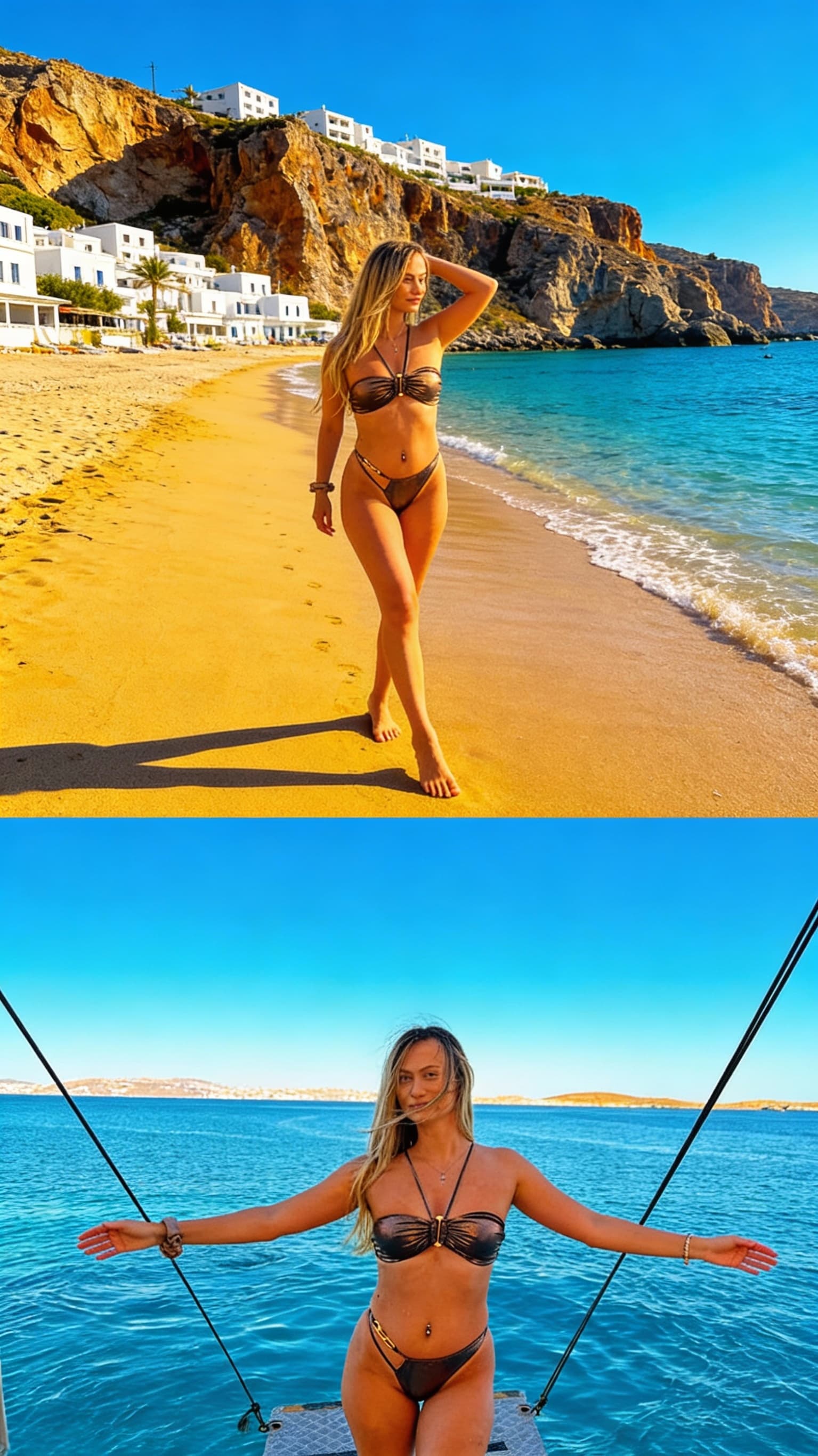 AI generated: Commercial for person posing