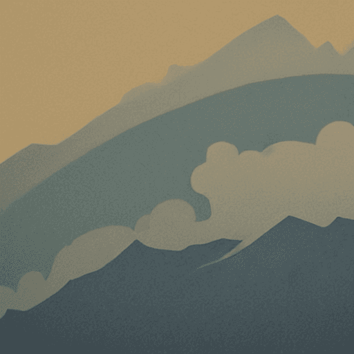 AI generated: mountain,cloud,CHINESE STYLE