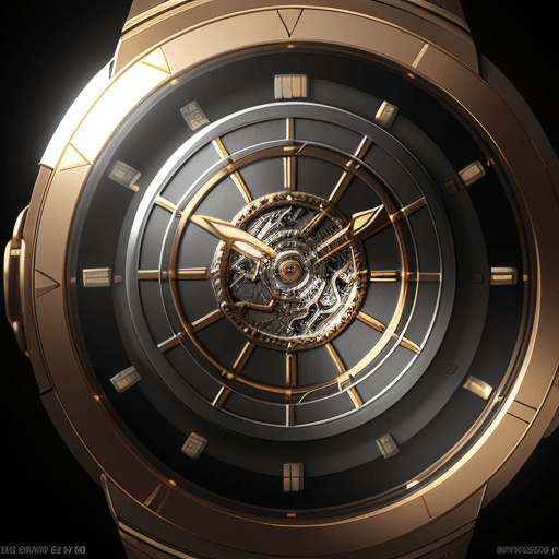 AI generated: time-travel watch with the design and character of iron manThe watch is silver and Gold, no watermar...