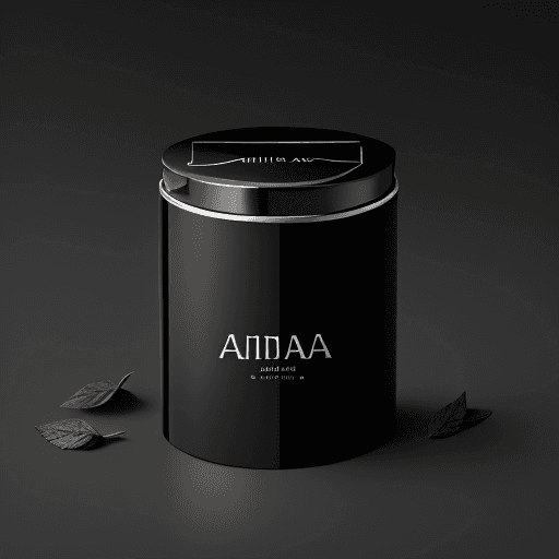 AI generated: High resolution product photography, elegant nicotine pouch container half-opened, revealing a singl...