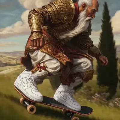 AI generated video: binary version of this character skateboarding, where the entire video is just binary 1s and 0s