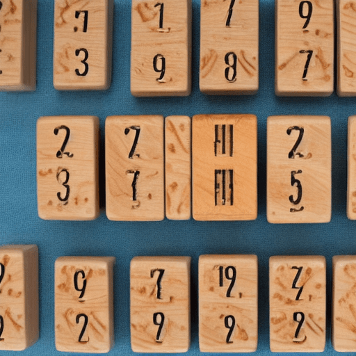 AI generated: PICTURE FROM WOODEN DICE