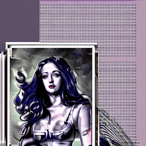 AI generated: image of Kat Dennings with small waist, big boobs, big ass, big legs, wearing skirt by Stanley Artge...