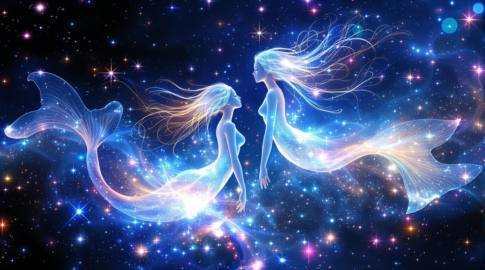 AI generated:  This digital is an image into an image duplicated  fractal artwork features a celestial zodiac them...