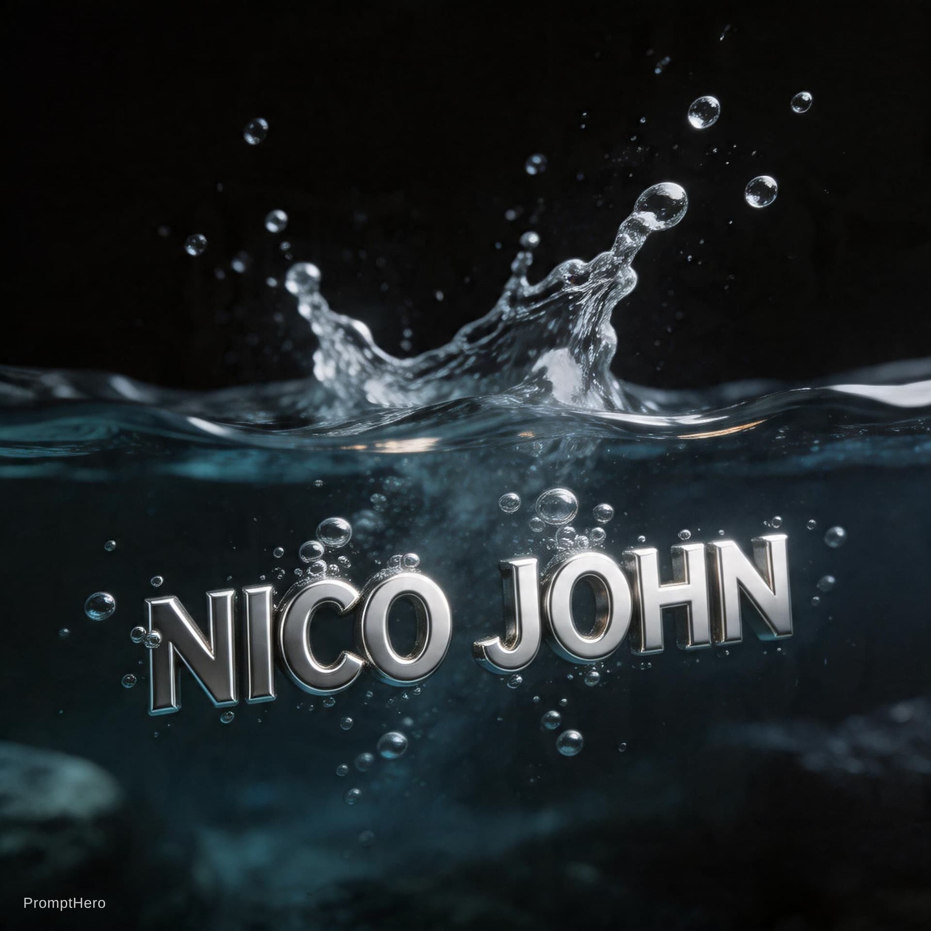 AI generated: high-speed macro photography, vertical split, underwater focus, Hasselblad H6D-100c, 100mm macro len...