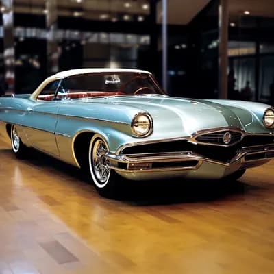 AI generated video: 180 degree pan of a concept car, asymmetrical wheels, asymmetrical sides, both sides match   