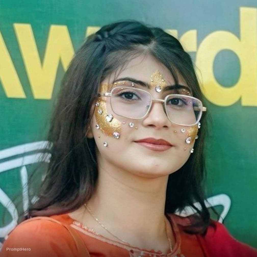AI generated: Cum on her face .
