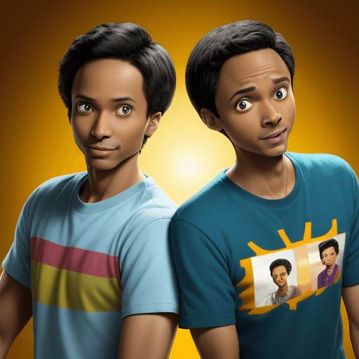 AI generated: Troy and Abed from the TV show Community