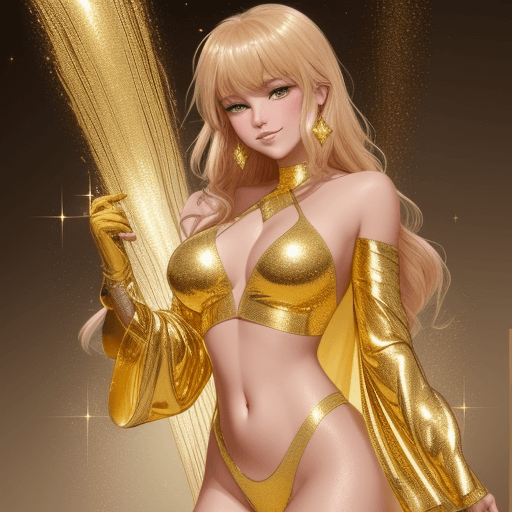 AI generated: Golden Shimmer (DM for Prompt) #SDXL