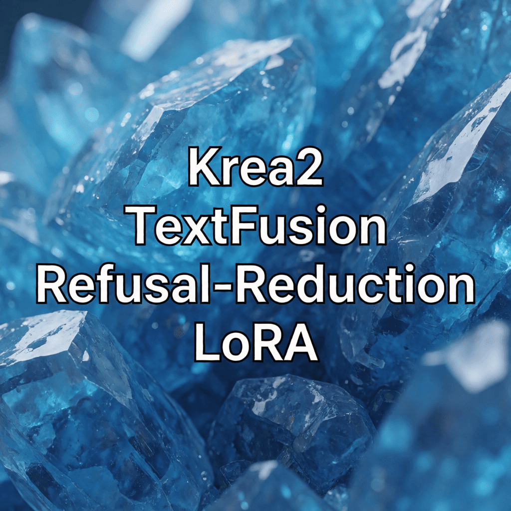 Krea2 TextFusion Refusal-Reduction LoRA