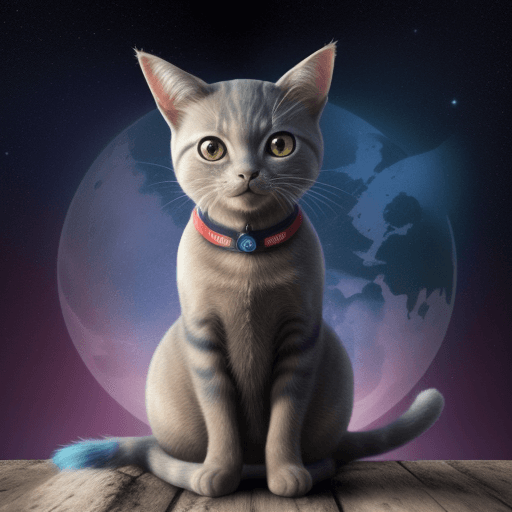 AI generated: un gato extraterrestre 
