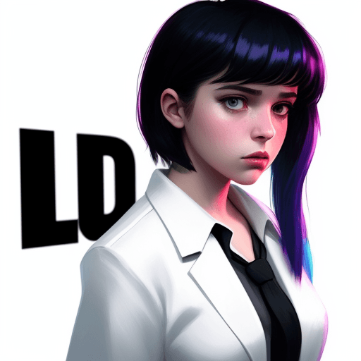 AI generated: Neo-Noir Detective Girl, American Realism Style, colorful, plain white background
