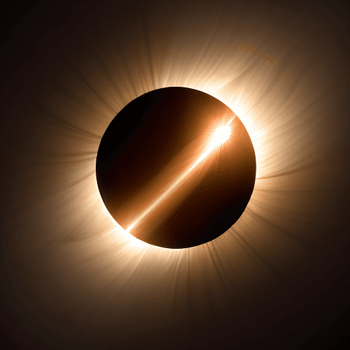 AI generated: 4K photo of a partial solar eclipse. Must be photo realistic.