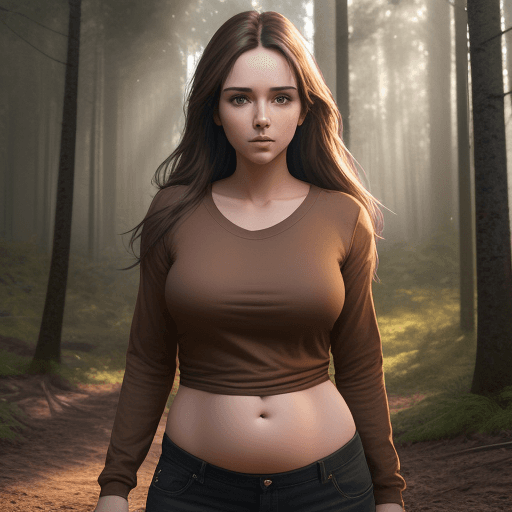 AI generated: real life photo of a hot beautiful  girl, full body photoshoot, long brown hair, brown eyes, full ro...