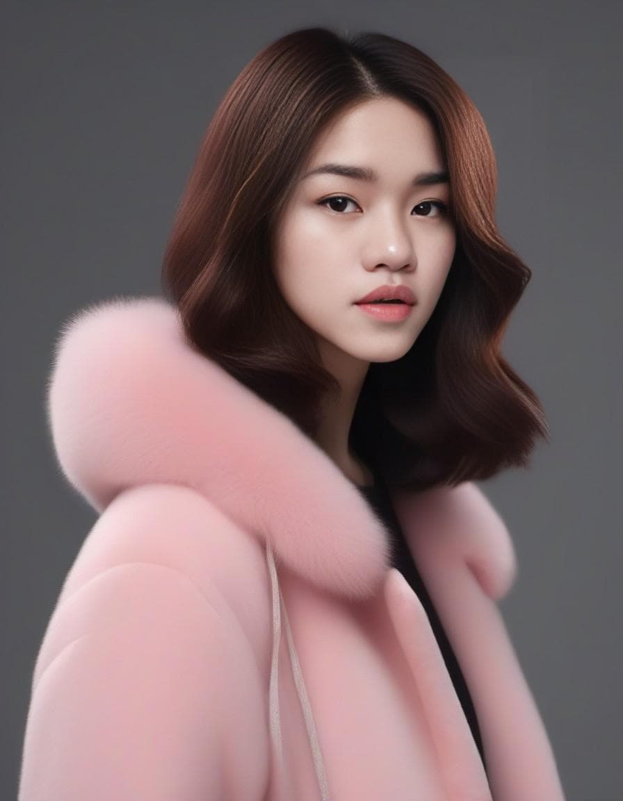 AI generated: mdjrny-v4 style, its so fluffy im gonna die, cgi, black pink,