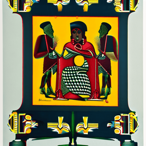 AI generated: a poster depicting a player with a drum, in the style of maximalist, americana iconography, black ar...